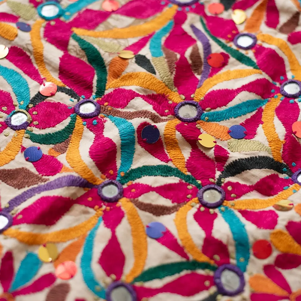 Hand Rabari Embroidery - Kutchi Old Wall Piece