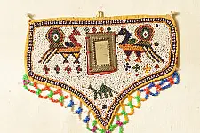 Prachin . प्राचीन  ❂ Saurashtra Bead Work - Old & Antique Wall Hanging / Chakda
