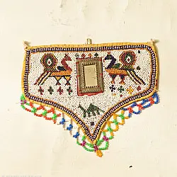 Prachin . प्राचीन  ❂ Saurashtra Bead Work - Old & Antique Wall Hanging / Chakda