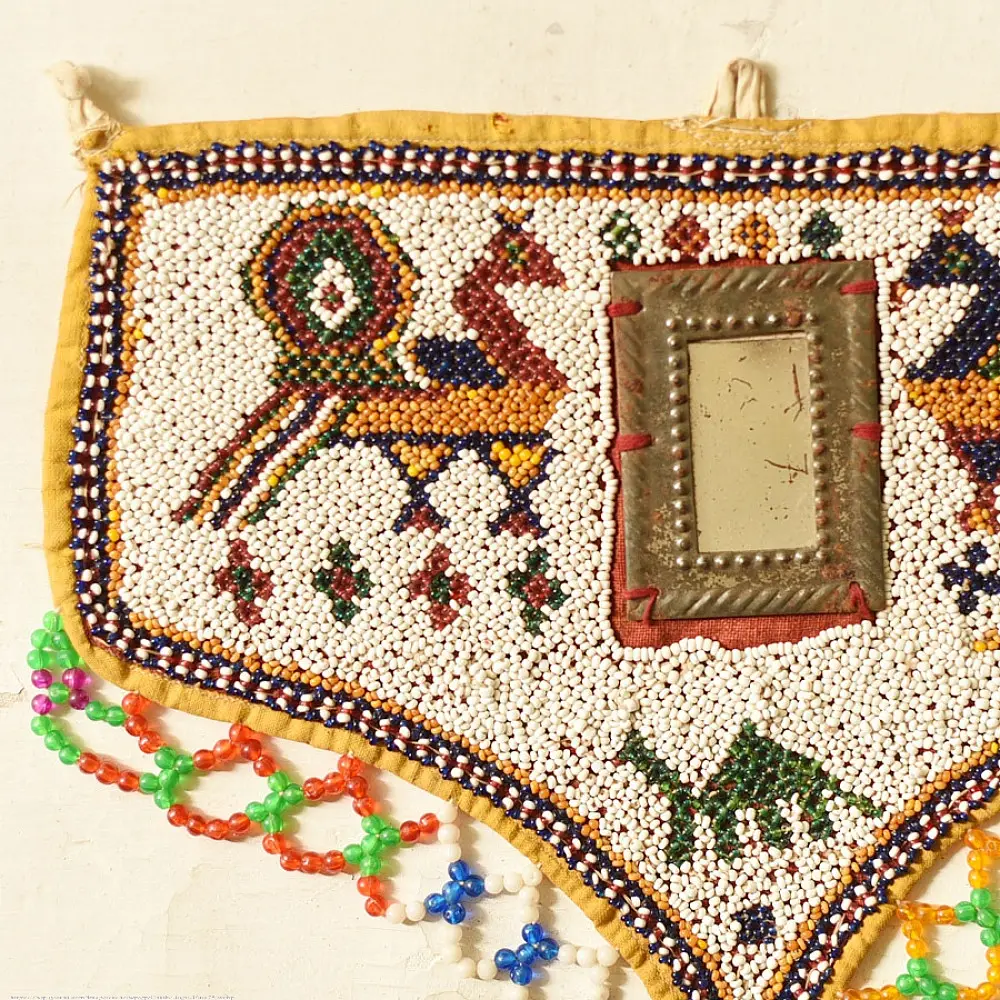 Saurashtra Bead Work - Old & Antique Wall Hanging / Chakda
