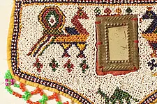 Prachin . प्राचीन  ❂ Saurashtra Bead Work - Old & Antique Wall Hanging / Chakda