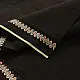 handloom begampuri pure cotton saree in charcoal black with red and cream extra-weft butis and woven temple borders