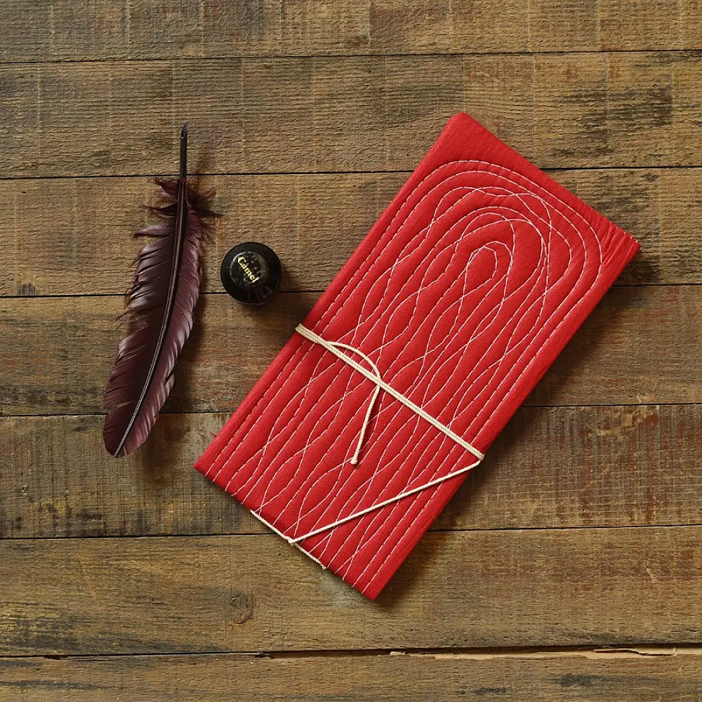 Bahi khata Red diary ☙ 31 { 11.5 X 8 in }