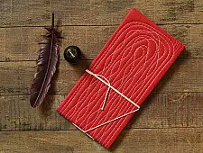 Bahi khata Red diary ☙ 31 { 14 X 7 in }