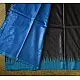 shop Handwoven Pure Tussar Silk Black Saree
