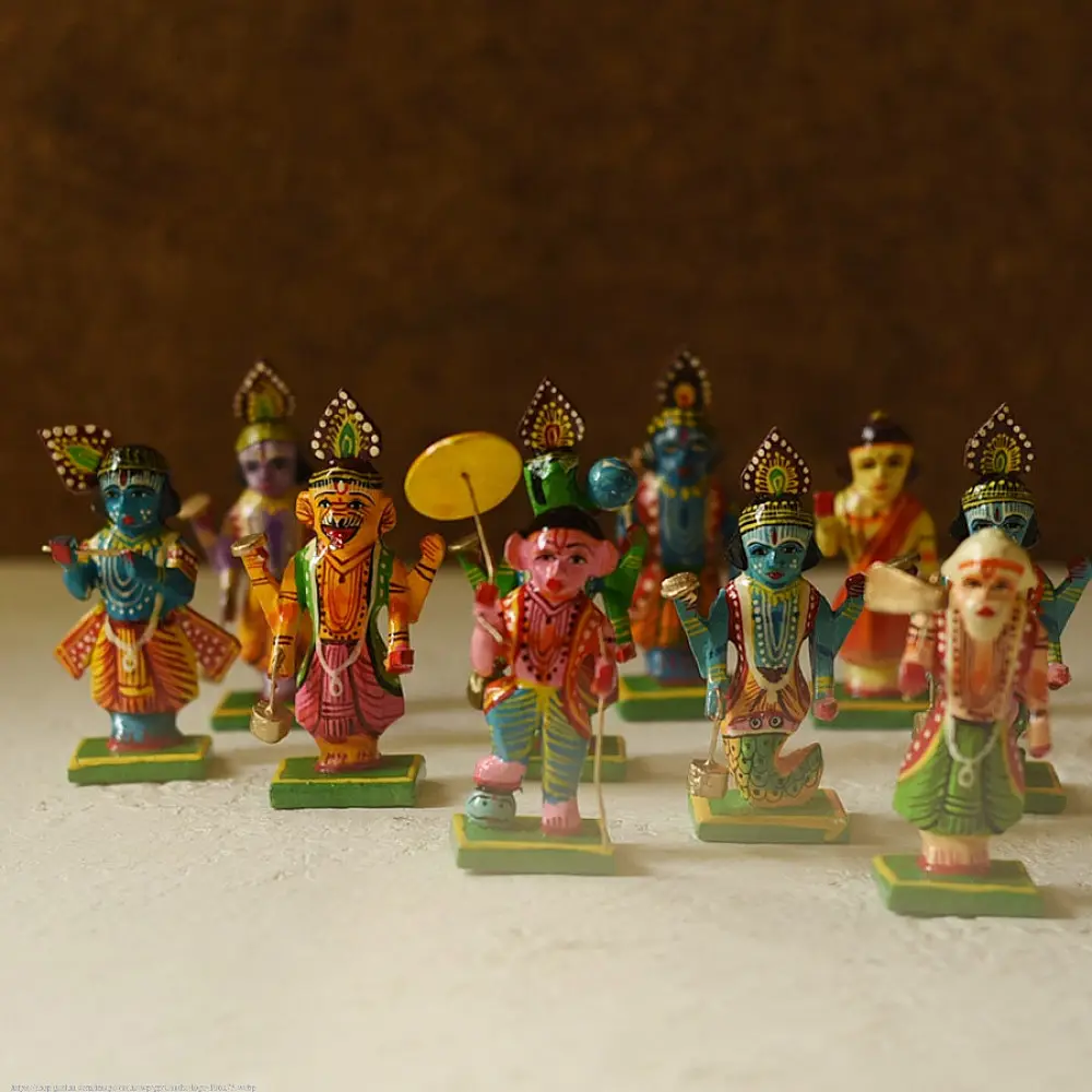 shop Handmade Wooden toy - Dasha Avatar (Set of Ten)