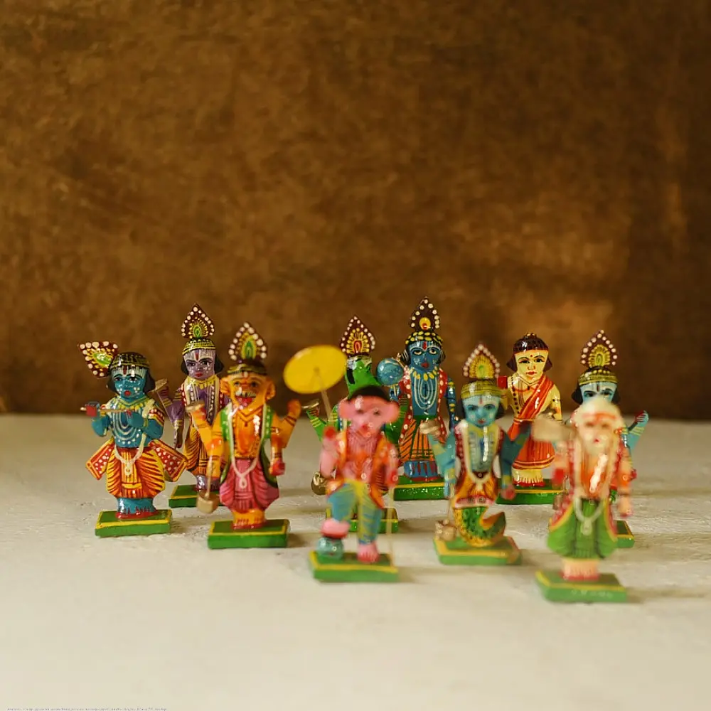 shop Handmade Wooden toy - Dasha Avatar (Set of Ten)