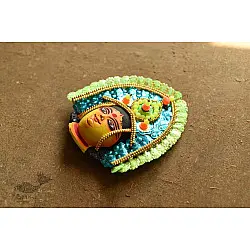 Mukhauta . मुखौटा : Handmade Paper Mache Chau Mask - Durga 