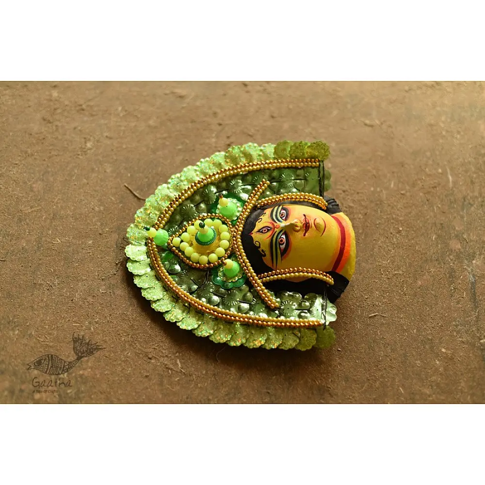 shop Handmade Paper Mache Chhau Mask - Durga Maa