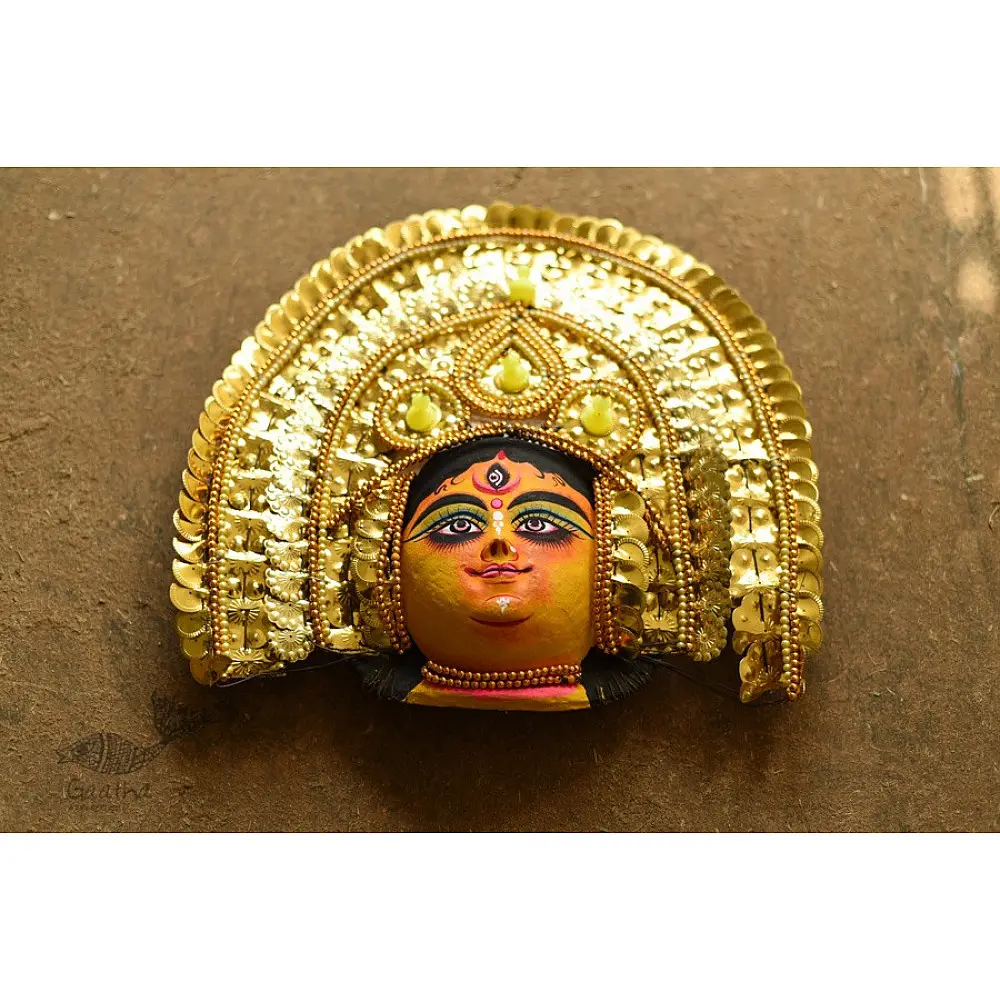 shop Handmade Paper Mache Chhau Mask - Durga Maa