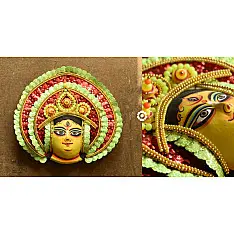 Mukhauta . मुखौटा : Handmade Chhau Mask - Durga Maa