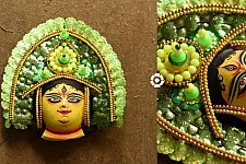 Mukhauta . मुखौटा : Handmade Chhau Mask - Durga Maa