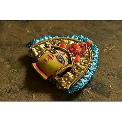 Mukhauta. मुखौटा ~ Handmade Chhau Mask of Durga Mukhauta. मुखौटा ~ Handmade Chhau Mask of Durga