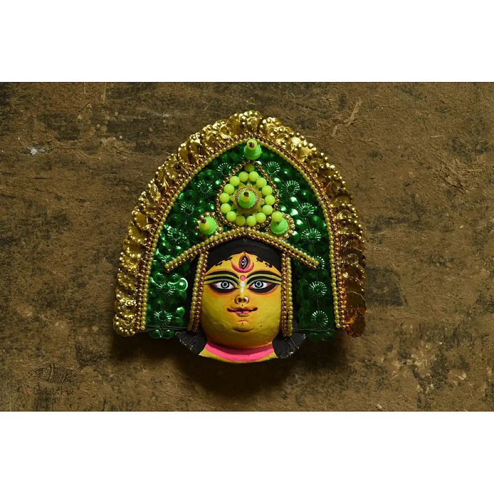 shop handmade chhau mask from bangal - Durga