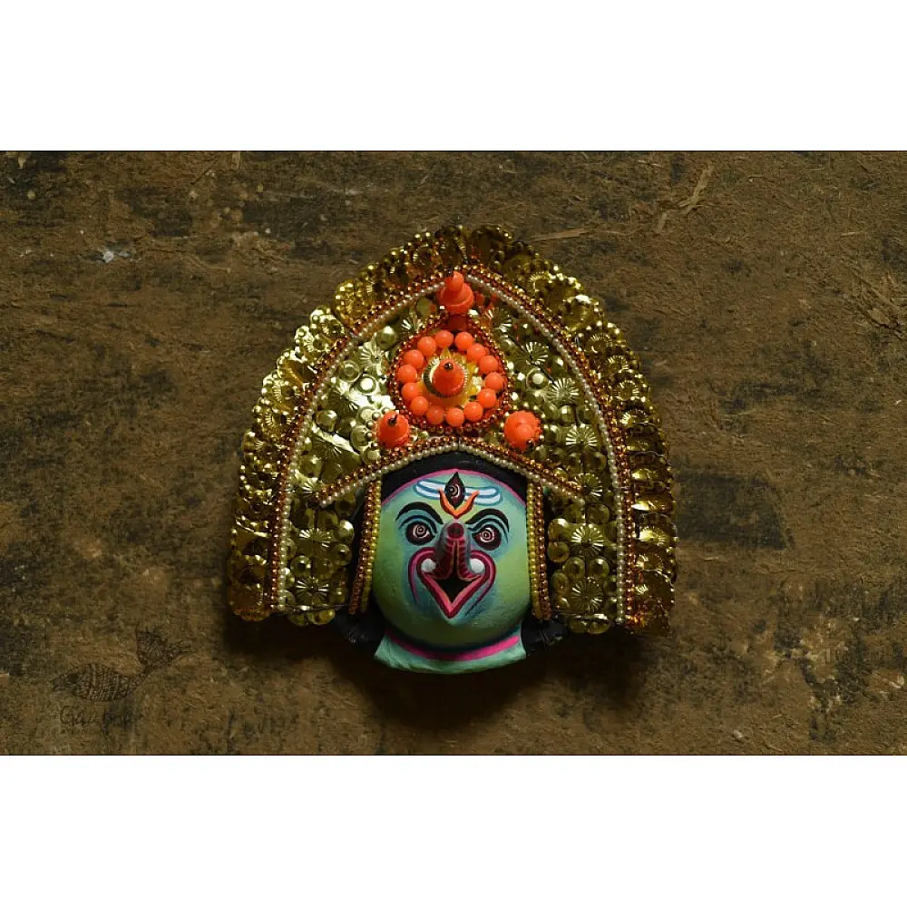 shop handmade chhau mask from bangal - ganesha