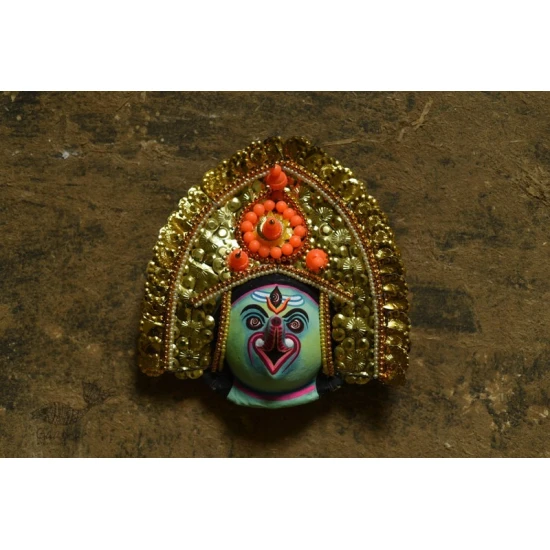 shop handmade chhau mask from bangal - ganesha