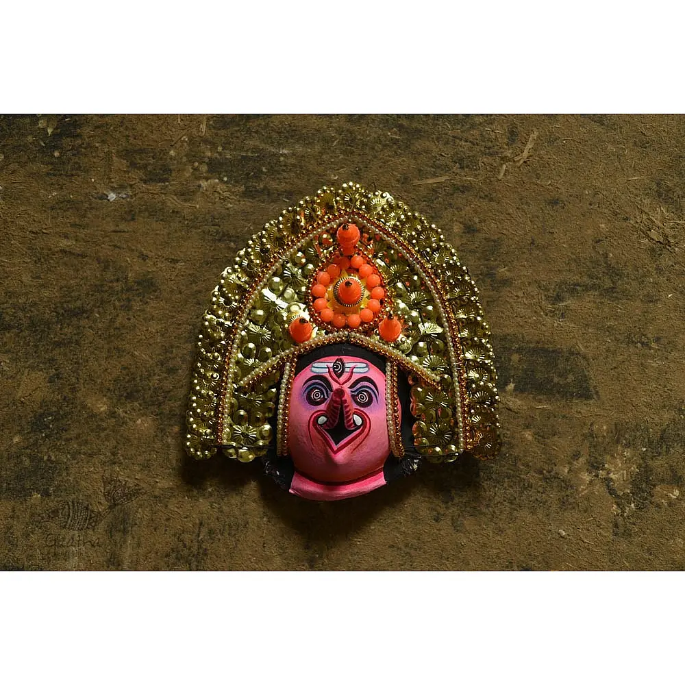 shop handmade chhau mask from bangal - ganesh