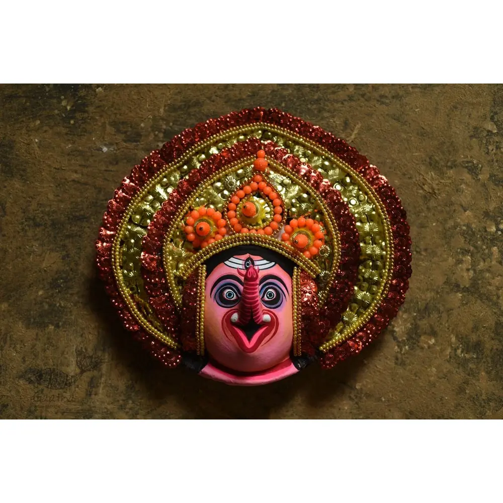 shop handmade chhau mask from bangal - ganesh