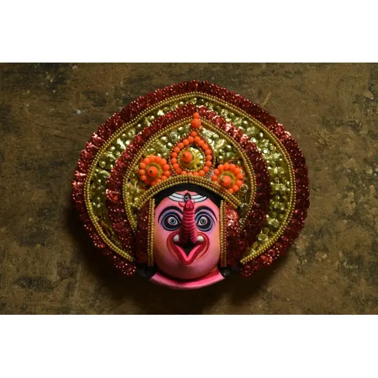 shop handmade chhau mask from bangal - ganesh