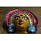 shop handmade chhau mask from bangal - durga-golden