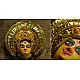 shop handmade chhau mask from bangal - durga-golden
