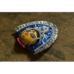 Mukhauta. मुखौटा ~ Chhau Mask ~ Durga (Blue) Mukhauta. मुखौटा ~ Chhau Mask ~ Durga (Blue)