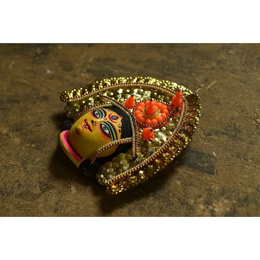 shop handmade chhau mask from bangal - Durga