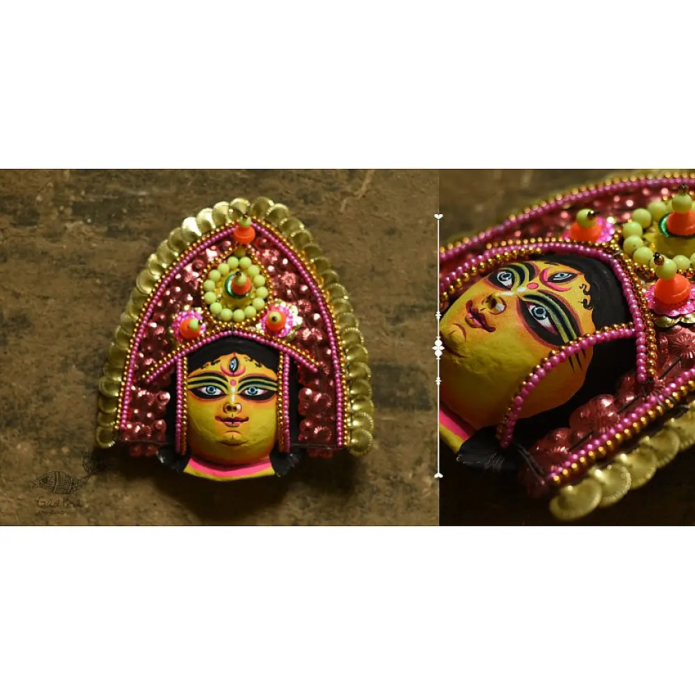 shop handmade chhau mask from bangal - Durga