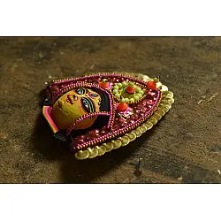 Mukhauta. मुखौटा ~ Chhau Mask ~ Durga (Pink) Mukhauta. मुखौटा ~ Chhau Mask ~ Durga (Pink)