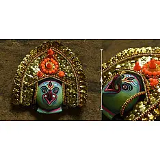 Mukhauta. मुखौटा ~ Chhau Mask ~ Ganesha (Blue)