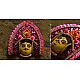 Handmade chhau mask from bangal - Kartikeya 