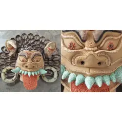 Mukhauta. मुखौटा ~ Seeds Chhau Mask - Asura