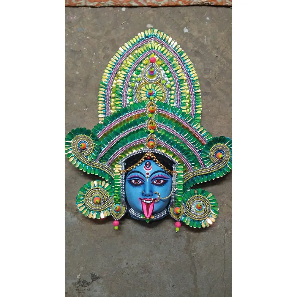 shop handmade Seeds chhau mask from bangal - kaali-maa