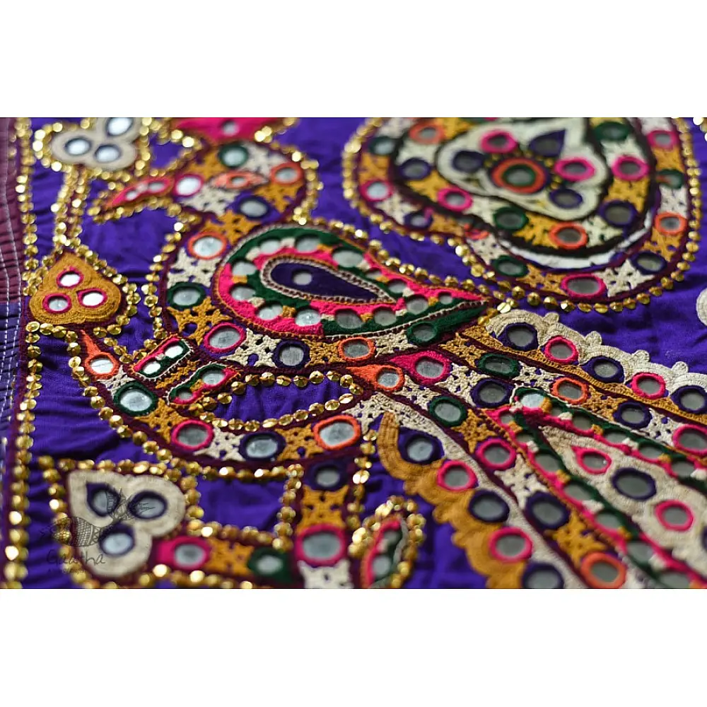 Hand Embroidered kutchi hand bag - Rabari Embroidery