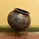 Shop Antique Brass Round Kalash With Stand from Khajuraho 