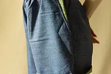 Shorts | Handloom Denim Doted Short (Three Color Options)
