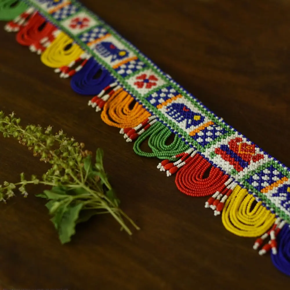 shop handmade door Glass Bead Door Toran - Ganesh & Elephant Motif