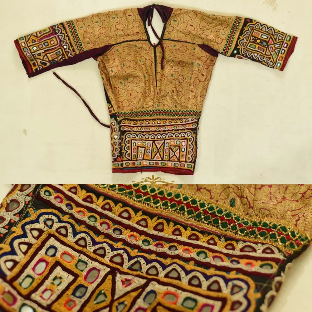 Hand Embroidered Kutchi Old Blouse
