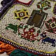 Handmade Bead Work ~ Old Decorative Wall Hanging - Fan