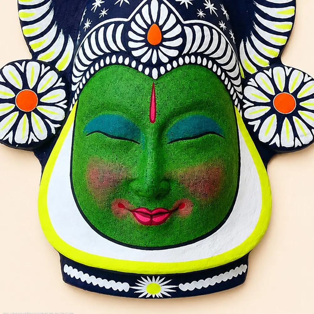 shop Handmade Paper Mache Chhau Mask - smile