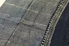 Sunday Afternoon ☕ Dabu Block Printed - Cotton Indigo Saree (Two Different Blouse Option)