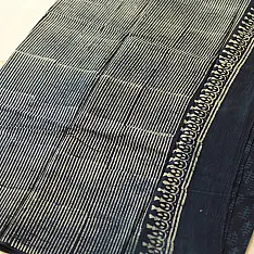 Sunday Afternoon ☕ Dabu Block Printed - Cotton Indigo Saree (Two Different Blouse Option)
