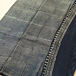 Sunday Afternoon ☕ Dabu Block Printed - Cotton Indigo Saree (Two Different Blouse Option)