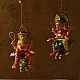 shop Handmade Wooden toy - Flying Ganesha on Mushak (Two Color Options)