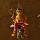 shop Handmade Wooden toy - Flying Ganesha on Mushak (Two Color Options)