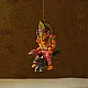 shop Handmade Wooden toy - Flying Ganesha on Mushak (Two Color Options)