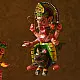 shop Handmade Wooden toy - Flying Ganesha on Mushak (Two Color Options)