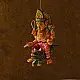 shop Handmade Wooden toy - Flying Ganesha on Mushak (Two Color Options)