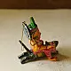 shop Handmade Wooden toy - Flying Ganesha on Mushak (Two Color Options)