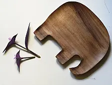 Wooden Cutlery ✼ Elephant Platter